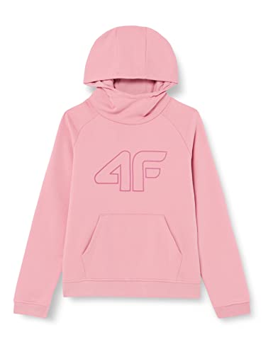 4F Mädchen Girl's Jbld002 Sweatshirt, Helles Pink, 140 cm von 4F