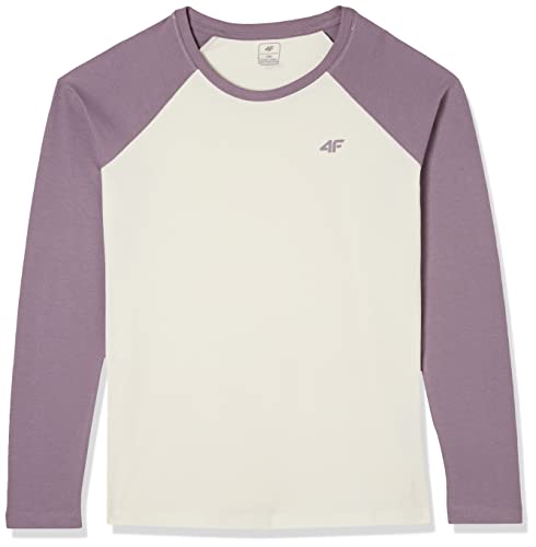 4F Mädchen Girl's Jtsdl001 Longsleeve, Violett, 128 cm von 4F