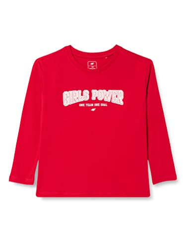 4F Mädchen Girl's Jtsdl002 Longsleeve, Rot, 140 CCM von 4F