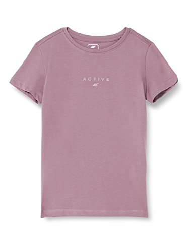 4F Mädchen Girl's T-Shirt Jtsd002 Tshirt, Violett, 158 cm von 4F