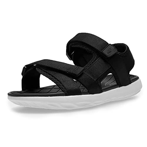 4F Mädchen Sandalen Outdoor Sportsandalen Sommer Pantoletten (Schwarz, eu_footwear_size_system, big_kid, numeric, medium, numeric_35) von 4F