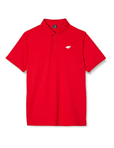 4F Men's NOSH4-TSM007-62S T-Shirt, rot red, XXXL von 4F