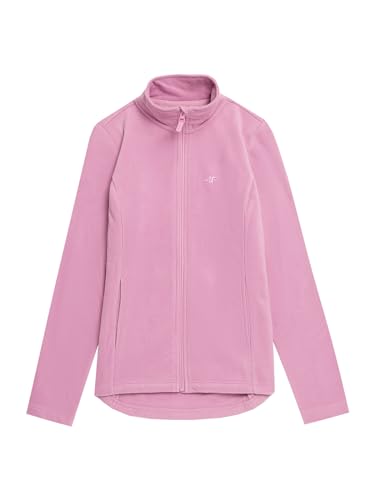 4F Regular Fit Fleecejacke mit Stehkragen für Damen pink L von 4F