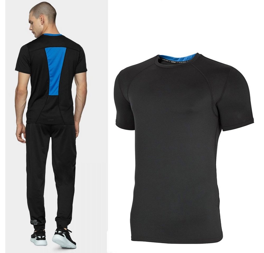 4F T-Shirt Outhorn - Herren Trainingsshirt - Sport T-Shirt - schwarz blau von 4F