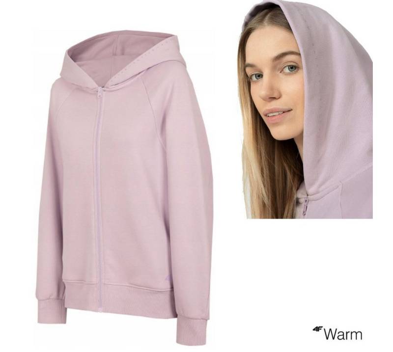 4F Trekkingjacke 4F WARM - Damen Sweat Jacke Zipp-Jacke, rose von 4F