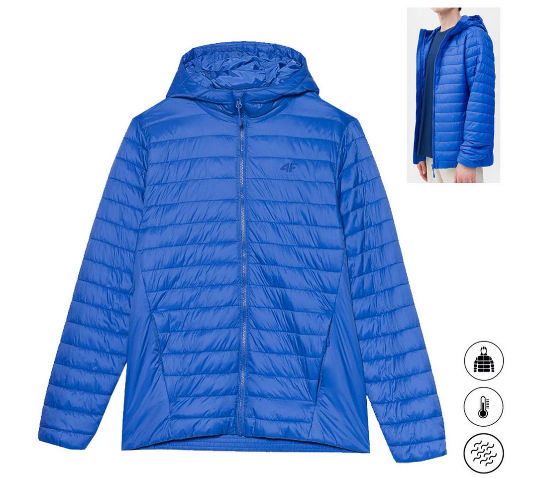 4F Trekkingjacke 4F Warm - gesteppte Herren Jacke Hybridjacke synt. Daune, blau von 4F