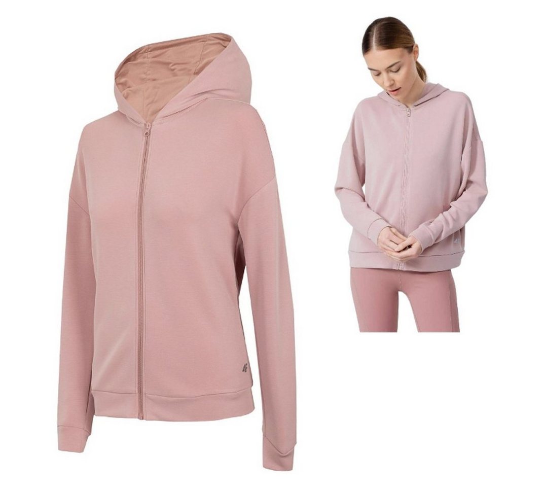 4F Trekkingjacke 4F - leichtes Modal Damen YOGA Sweatshirt Jacke Zipp-Jacke, rose von 4F