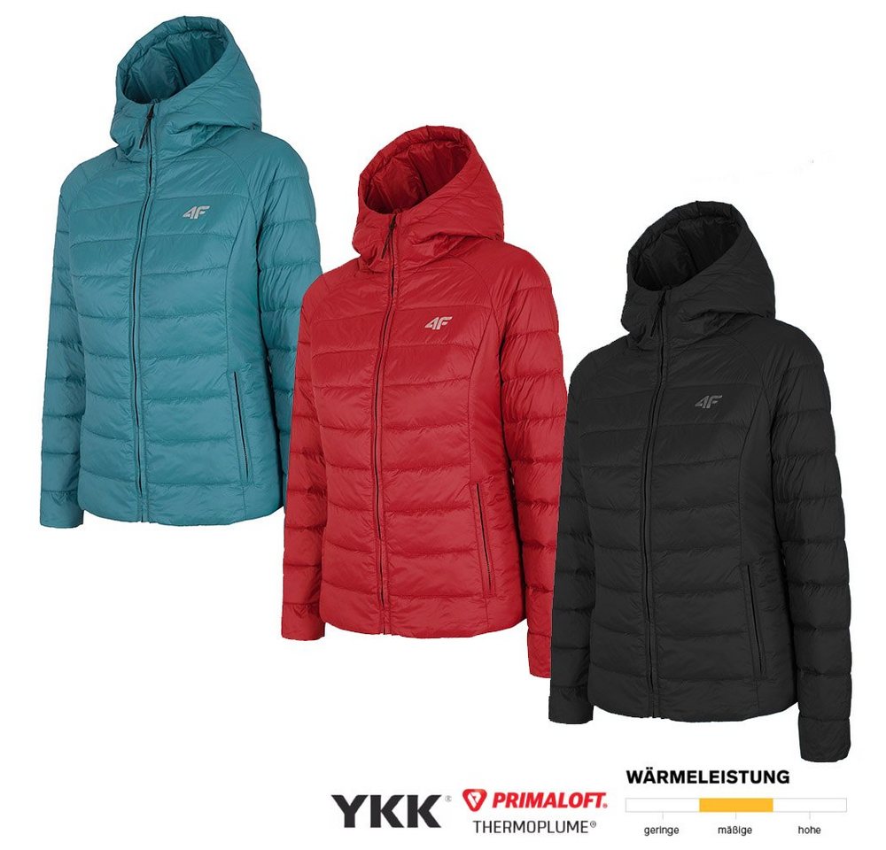4F Trekkingjacke PRIMALOFT - daunenartige dicke Winterjacke Damen Steppjacke von 4F