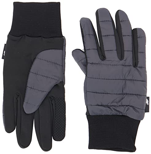 4F Unisex Gloves REU005 Jeans, Grey, L von 4F