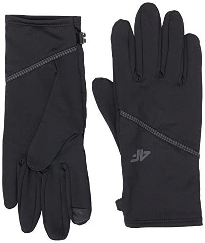 4F Unisex Gloves REU009 Jeans, DEEP Black, L von 4F