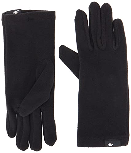 4F Unisex Gloves REU015 Jeans, DEEP Black, L von 4F