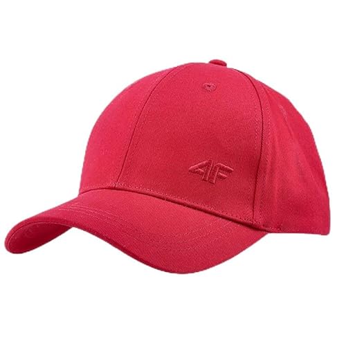 4F Unisex Gorra de Béisbol U271 Baseballkappe, Rot, L/XL von 4F