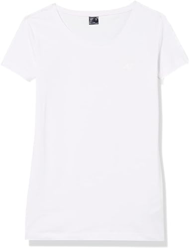 4F Women's NOSD4-TSD300-10S T-Shirt, Weiß, XS von 4F