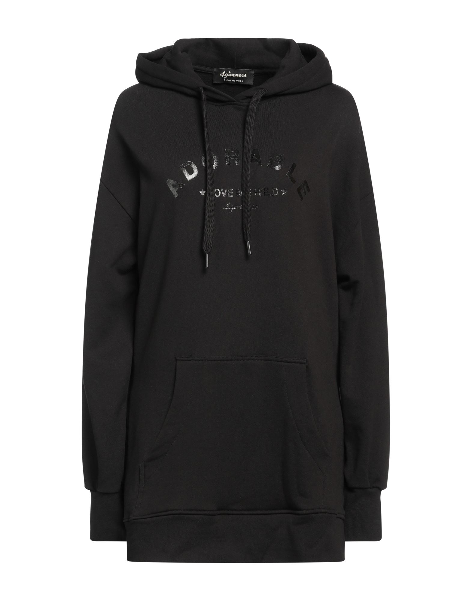 4GIVENESS Sweatshirt Damen Schwarz 4GIVENESS Sweatshirt Damen Schwarz von 4GIVENESS
