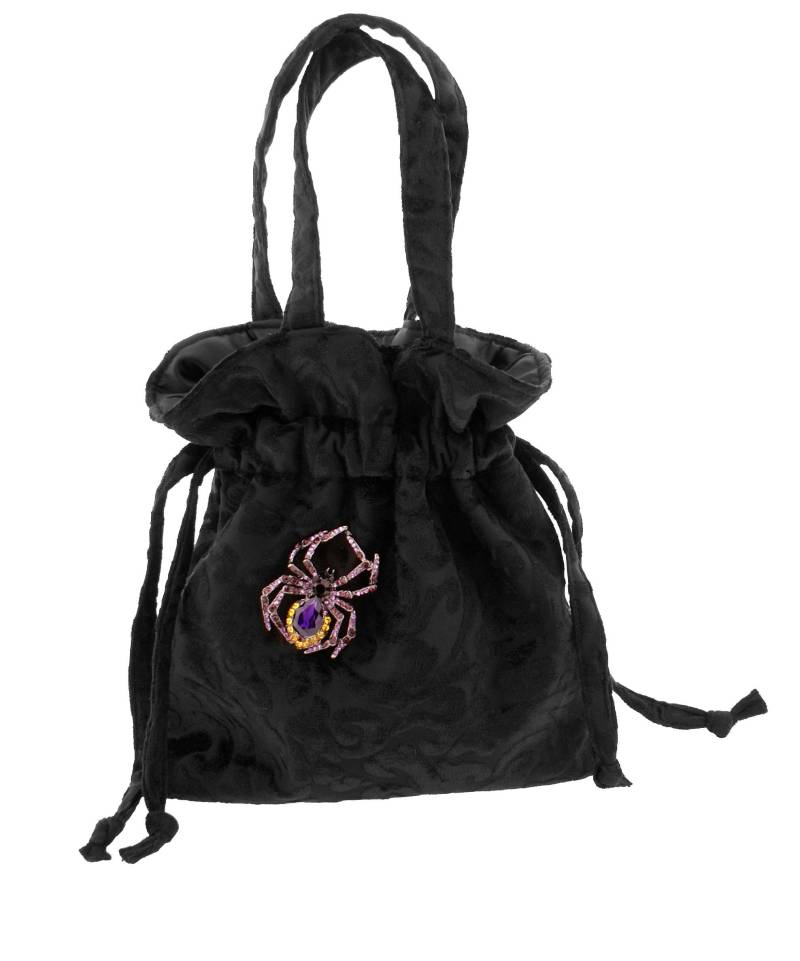 Samt Spinne Goth Tasche Handgemachte Kordelzug Clutch Samt Spinne Goth Tasche Handgemachte Kordelzug Clutch von 4HandmadeFashionable