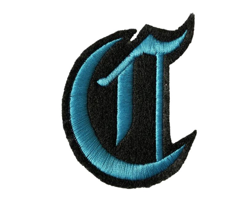 3 "Old English Custom Eisen Auf Buchstaben Patches Für Jeansjacken Und Brautjungfer Roben von 4HorsemenPatches