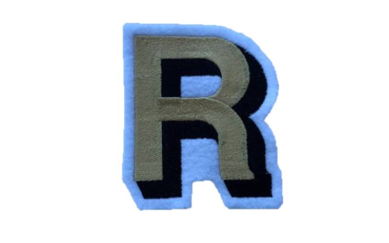 4" Eisen Auf Buchstaben Gestickte Aufnäher Für Jacken Mit Schatten von 4HorsemenPatches