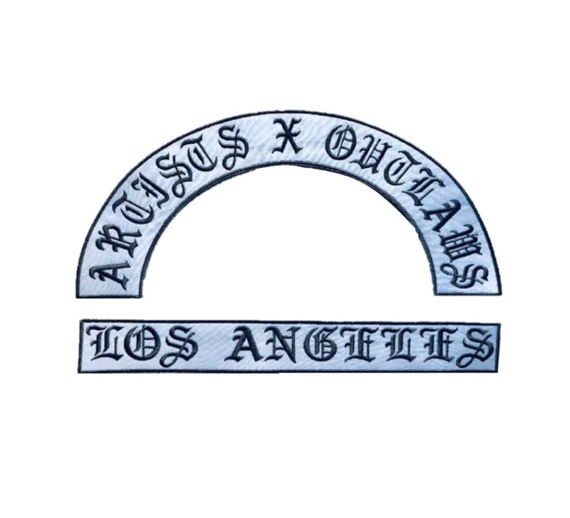 Custom Rocker Flicken Set Aufnäher Zum Aufbügeln Biker Jacke | 30-40 cm von 4HorsemenPatches