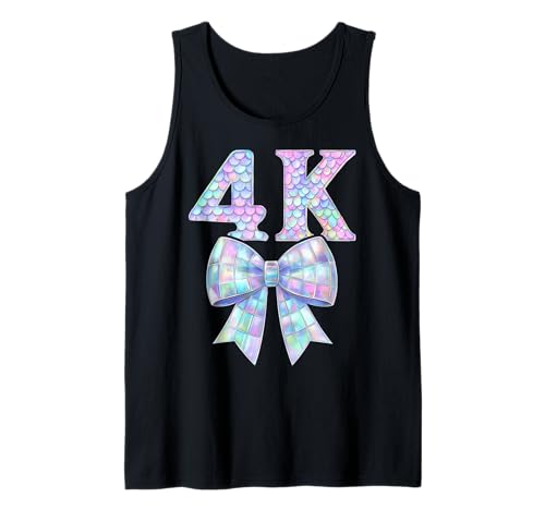 I'm Ready for 4K Preppy Girly Coquette Bow Girl Pre-K4 PK4 Tank Top I'm Ready for 4K Preppy Girly Coquette Bow Girl Pre-K4 PK4 Tank Top von 4K Level Unlocked Kid First Day Pre Kindergarten 4
