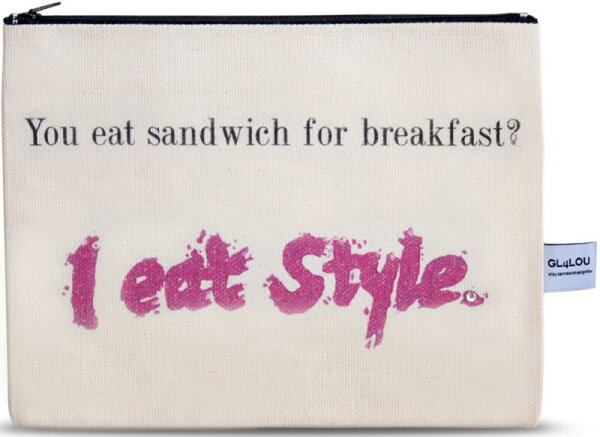 4LOU Vanity Bag Eat Style - 100% Canvas Swarovski Applikationen 4LOU Vanity Bag Eat Style - 100% Canvas Swarovski Applikationen von 4LOU