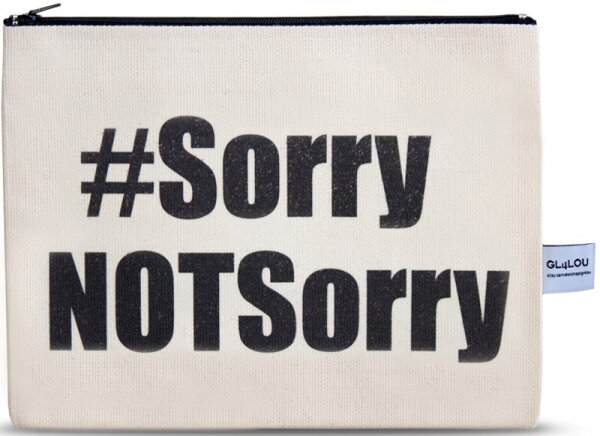 4LOU Vanity Bag Not Sorry - 100% Canvas Swarovski Applikationen 4LOU Vanity Bag Not Sorry - 100% Canvas Swarovski Applikationen von 4LOU