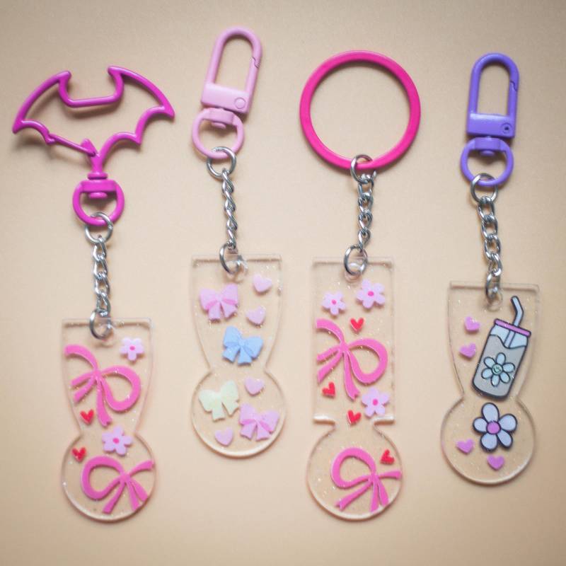 Einkaufswagenlöser Aus Epoxidharz, Handgemacht, Glitzer, Uv Sticker Design, Chips Zum Einkaufen, Shoppingbegleiter, Schlüsselanhänger von 4Laliszeiten