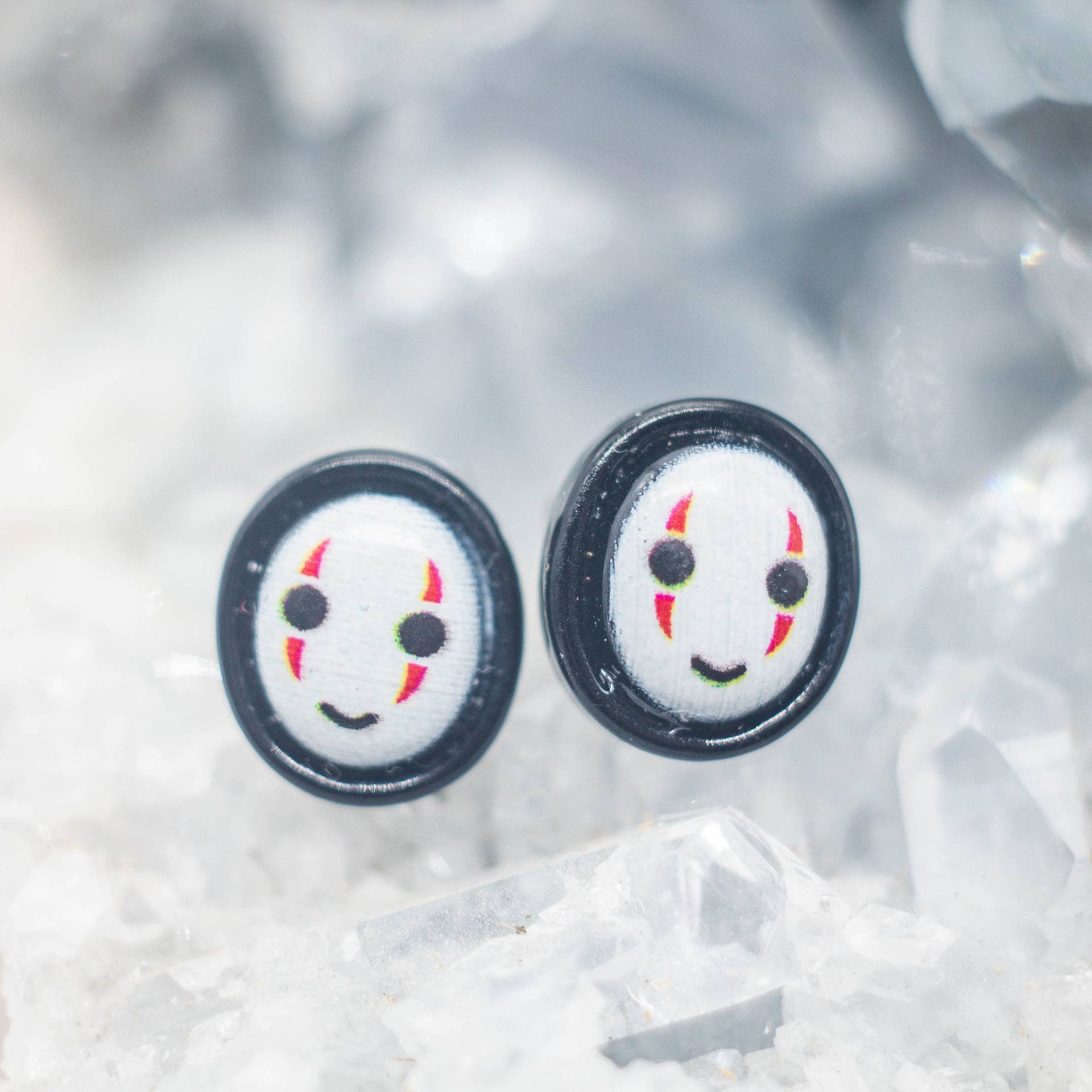 Kleine Ohngesicht Ohrstecker Aus Acryl, Maske , Kinderschmuck, Kawaii, Fanart, Chihiros Reise Ins Zauberland, Kleine Geschenke, Mottoparty Kleine Ohngesicht Ohrstecker Aus Acryl, Maske , Kinderschmuck, Kawaii, Fanart, Chihiros Reise Ins Zauberland, Kleine Geschenke, Mottoparty von 4Laliszeiten