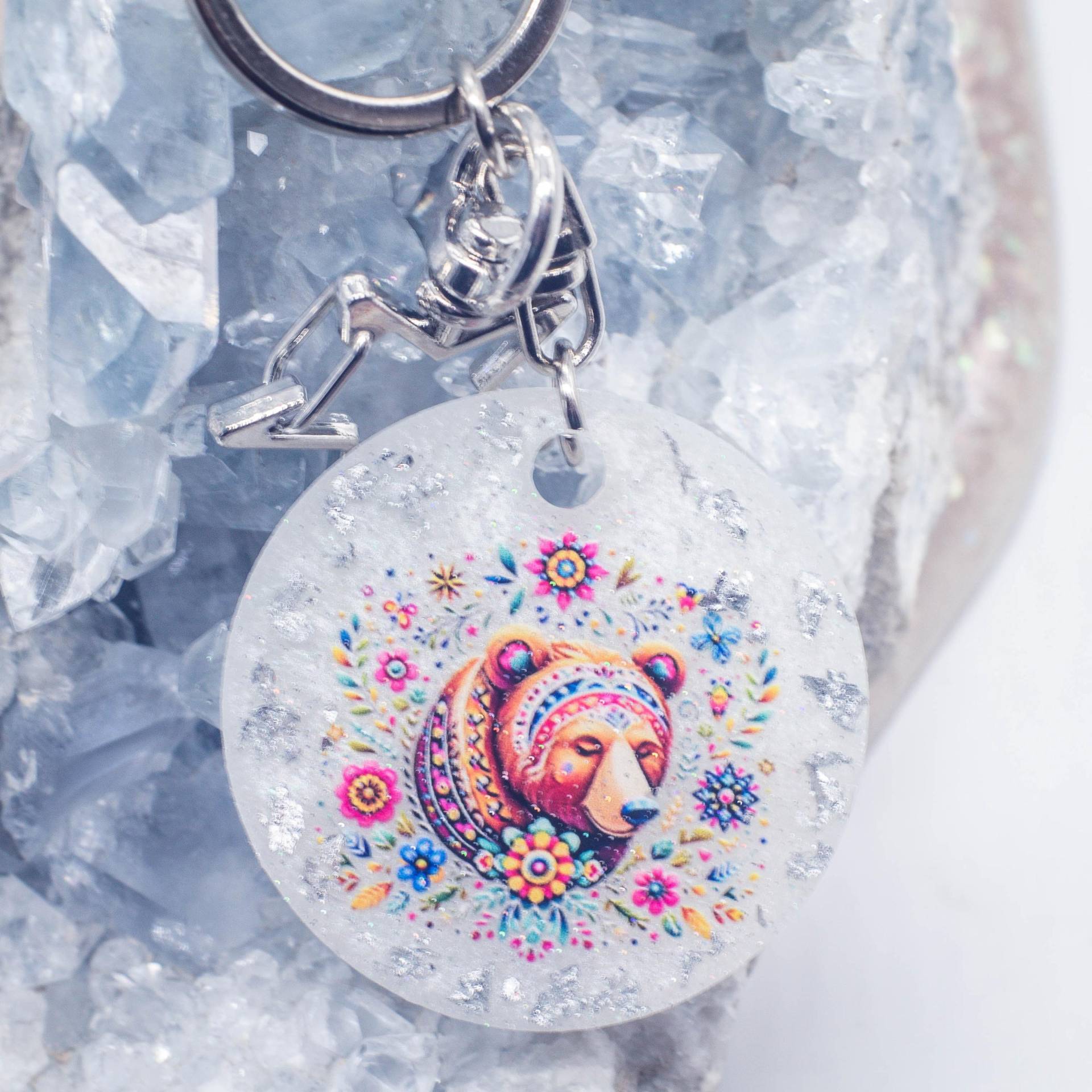 Mandala Tiere Schlüsselanhänger Aus Epoxidharz, Handmade, Glitzer, Kleine Geschenke, Schulranzen, Turnbeutel, Geschenkidee Mädchen von 4Laliszeiten