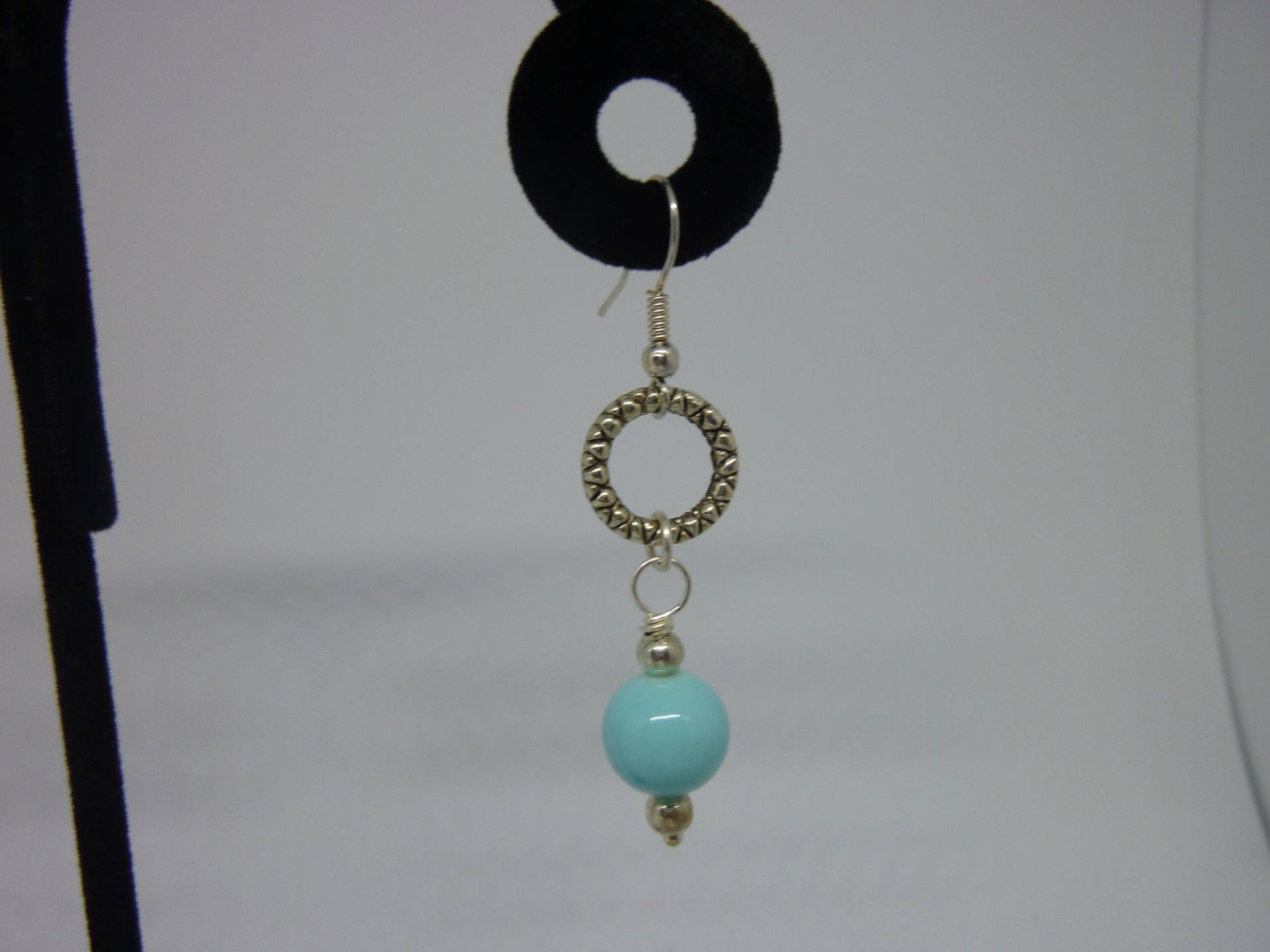 Aquamarin Draht Umwickelt Ohrringe Aquamarin Draht Umwickelt Ohrringe von 4SeasonsJewelryBox