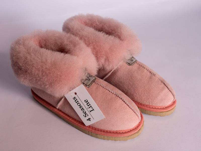 Schaffell Mädchen Hausschuhe Nia Shaggy Stiefel Echtem Schaffell-Hausschuhe-Weihnachts-Geschenk Zurück Zu Schule-Fell Schaffell-Hausschuhe von 4SeasonsLine