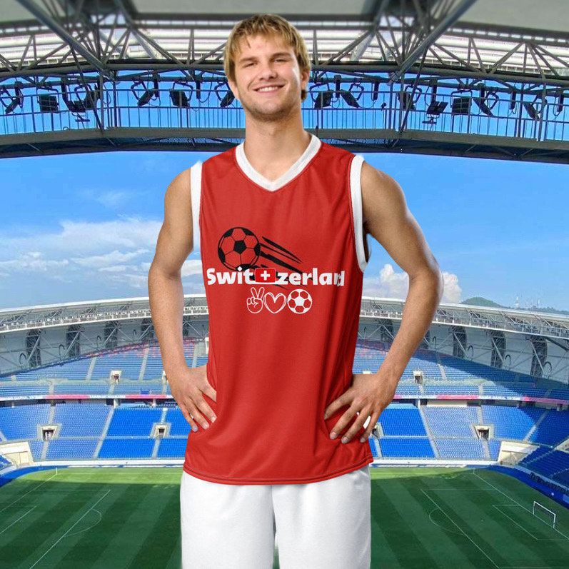 Em 2024 Fussball Trikot Schweiz Fanartikel T-Shirt von 4ThePrincess