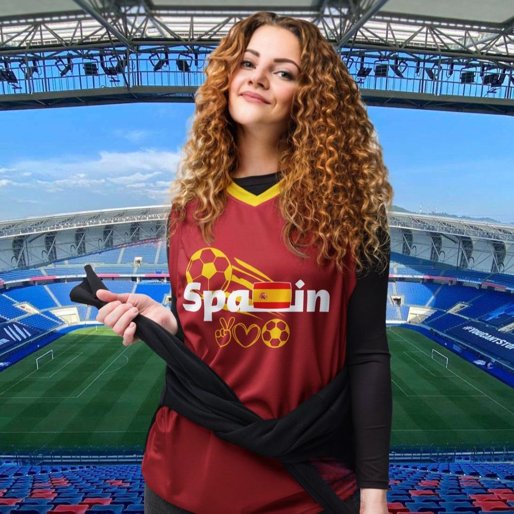 Em 2024 Fussball Trikot Spanien Soccer Tricot Spain von 4ThePrincess