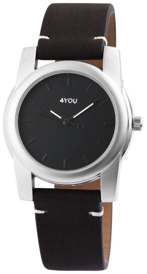 4YOU Quarzuhr 4You Damenuhr mit Lederimitatband von 4YOU