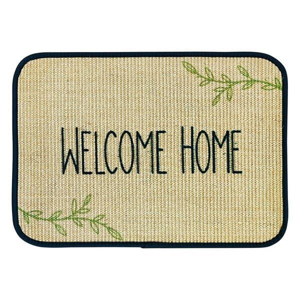 4betterdays Fußmatte | 'Welcome home' | 45 x 90 cm | Sisal | Naturlatex von 4betterdays