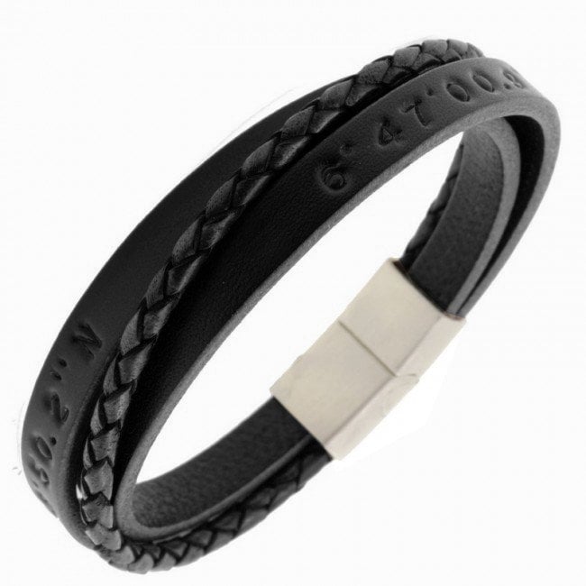 Lederarmband Für Männer, Personalisiertes Geschenk Ihn, Papa, Personalisiertes Handgemachtes Geschenk, Persönliches von 4him2com