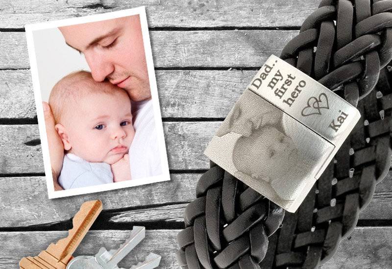 Lederarmband Mit Fotogravur, Armband Personalisierung, Gravur Von Schmuck, Für Ihn Lederarmband Mit Fotogravur, Armband Personalisierung, Gravur Von Schmuck, Für Ihn von 4him2com