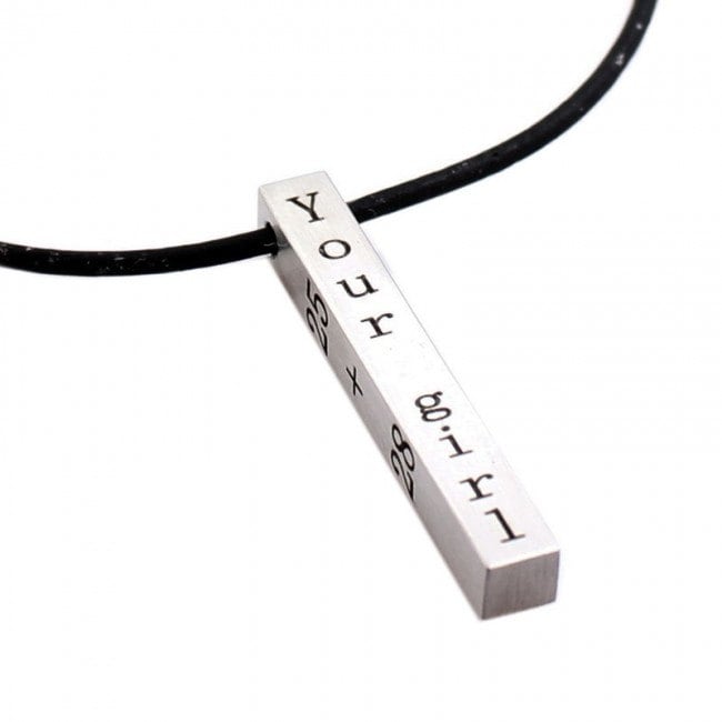 Personalisierte Herrenhalskette, Herrenhalskette Mit Gravur, Namenskette Personalisierte Herrenhalskette, Herrenhalskette Mit Gravur, Namenskette von 4him2com