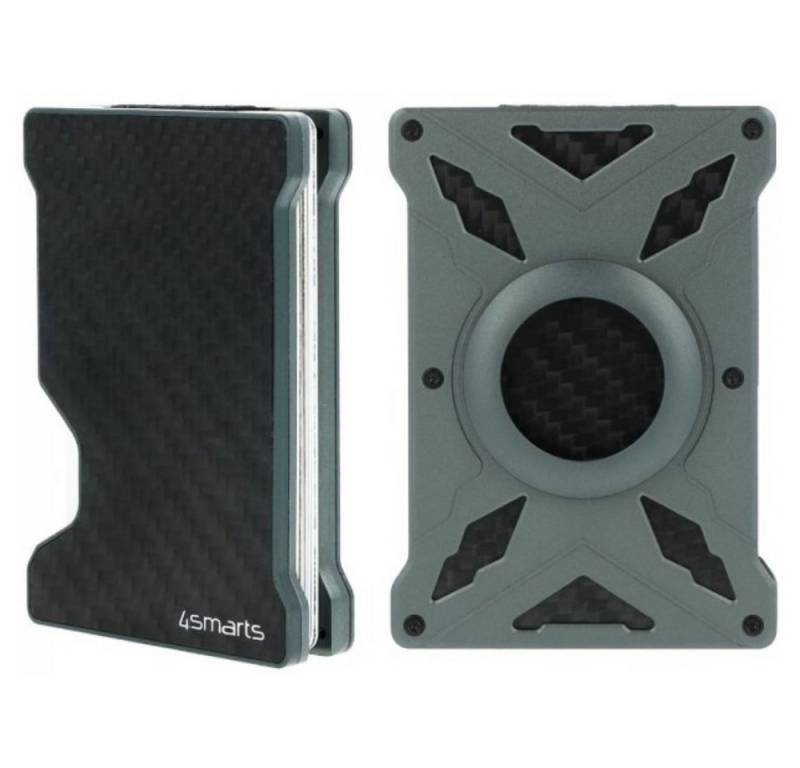 4smarts Kartenetui 540492 - Magnet Wallet - grau/schwarz (mit Kartenetui) von 4smarts