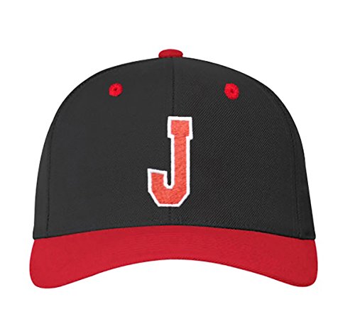 4sold ABC Baseballkappe Druckknopfverschluss verstellbar mit flachem Schirm Baseball Cap (j) von 4sold