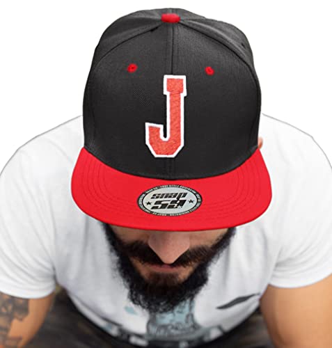 4sold ABC Rot Schwarz Cap Snapback Cappy Caps Mütze Aufschrift Beanies Basecap CRO (J) von 4sold