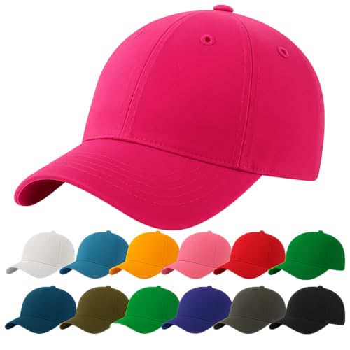 4sold Baseball Cap Baumwolle, Unisex Baseballkappe Herren Damen, Verstellbar Einheitsgröße, Sonnenmütze, Leicht & Atmungsaktiv, Sport Freizeit Outdoor von 4sold