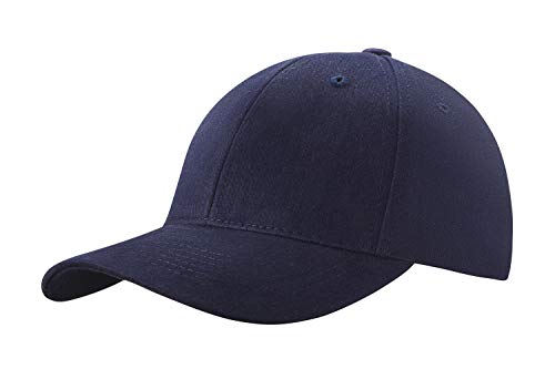 4sold Baseball Cap Unisex Baumwolle Baseball Mützen Reine Farbe Baseboard Baseballkappe (Navy Blue) von 4sold