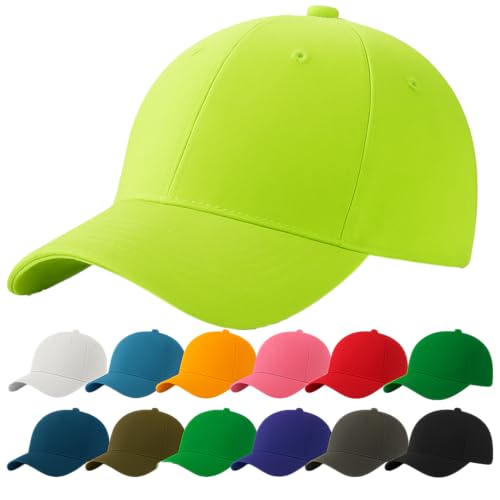 4sold Baseball Cap Baumwolle, Unisex Baseballkappe Herren Damen, Verstellbar Einheitsgröße, Sonnenmütze, Leicht & Atmungsaktiv, Sport Freizeit Outdoor von 4sold