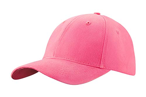 4sold Baseball Cap Unisex Baumwolle Baseball Mützen Reine Farbe Baseboard Baseballkappe (Pink) von 4sold