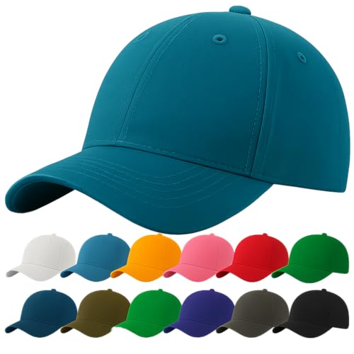 4sold Baseball Cap Baumwolle, Unisex Baseballkappe Herren Damen, Verstellbar Einheitsgröße, Sonnenmütze, Leicht & Atmungsaktiv, Sport Freizeit Outdoor von 4sold