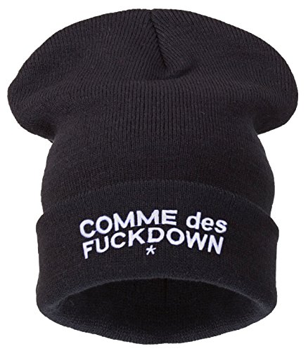 4sold Comme des Fuckdown Beanie Hat (schwarz) von 4sold