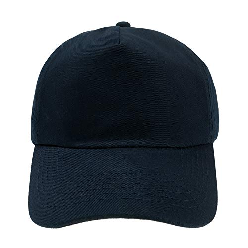 4sold Junior Original 5 Panel Cap Unisex Jungen Mädchen Mütze Baseball Cap Hut Kinder Kappe (Navy Blue) von 4sold