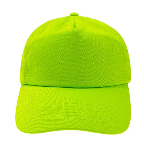 4sold Junior Original 5 Panel Cap Unisex Jungen Mädchen Mütze Baseball Cap Hut Kinder Kappe (Neo Green) von 4sold