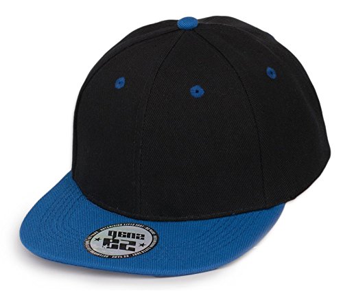 4sold Junior Original Cap Unisex Jungen Mädchen Mütze Baseball Cap Hut Kinder Kappe (Black Blue) von 4sold