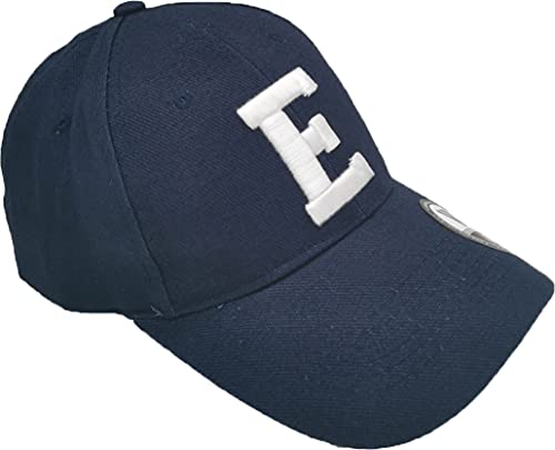 4sold Kinder Jungen Mädchen 3D Hut Sport Alphabet Baumwolle Navy Cap Verstellbar Baseball Sport Schule, Kinder Navy E, Einheitsgröße von 4sold